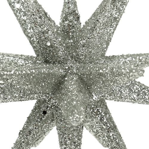 Article Etoiles au mica champagne 11,5cm 4 pcs
