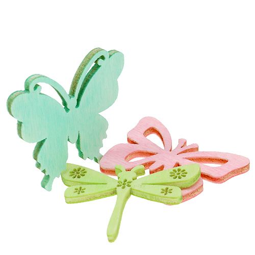 Floristik24 Cadeaux papillons et libellules 4cm 72 pcs