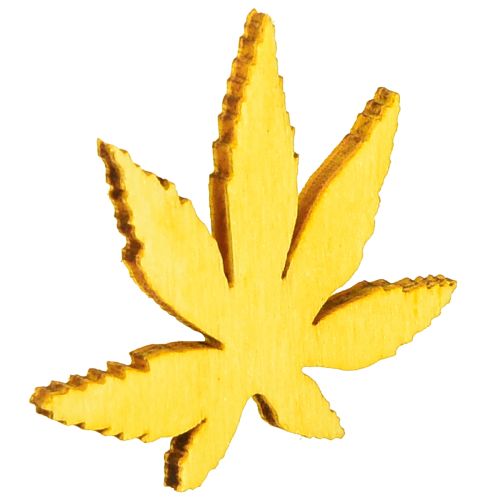 Article Décoration à disperser feuilles jaunes, marron, platine assorties 4cm 72 pcs
