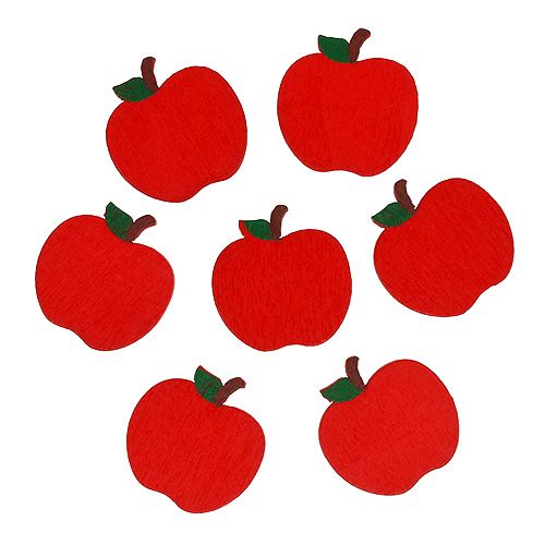 Floristik24 Décoration à disperser pomme de crabe rouge 3cm 72 pcs