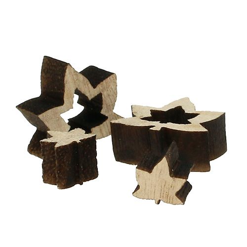 Floristik24 Décoration à parsemer feuilles en bois 1 - 2 cm nature 192 p.
