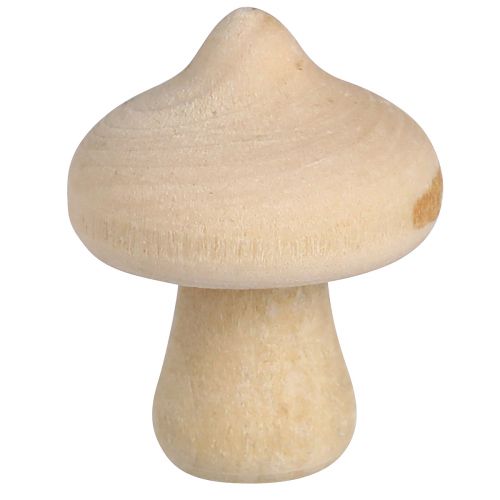 Article Décoration à disperser mini champignons décoration en bois naturel avec écorce Ø2cm 36 pcs