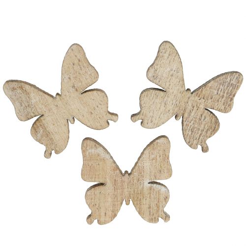 Floristik24 Décoration épars papillon bois nature 2cm 144p