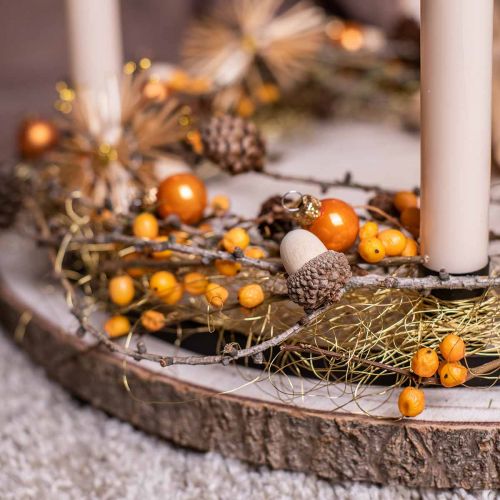 Décoration parsemée de glands décoration d&#39;automne décoration d&#39;hiver 3cm 36 pièces