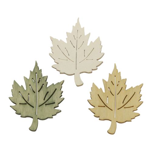 Floristik24 Décoration à disperser feuilles d&#39;automne décoration d&#39;érable colorée 3x4cm 72pcs