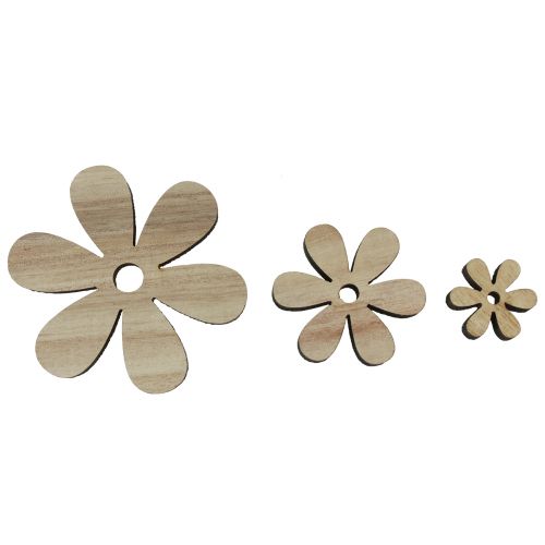 Floristik24 Décoration de table fleurs en bois marron naturel Ø2-6cm 20 pcs