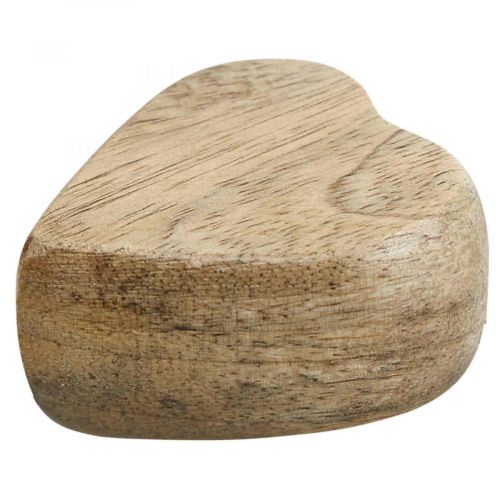 Floristik24 Décoration à parsemer coeurs en bois décoration de table coeur bois nature 5cm 6pcs