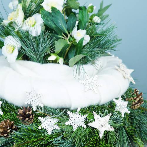 Floristik24 Décoration à disperser flocon de neige pailleté blanc 5cm 48 pcs