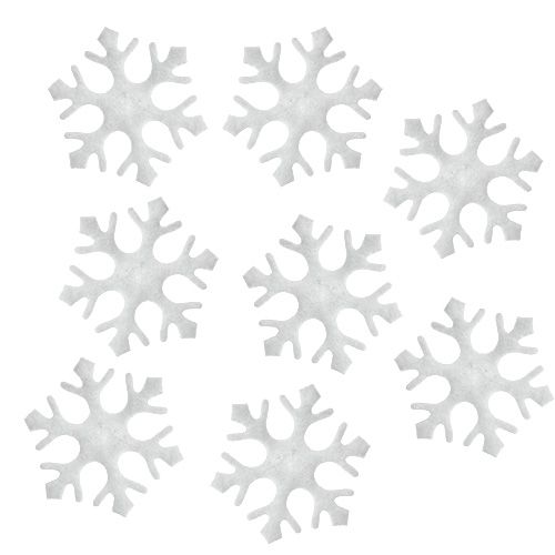Article Scatter décoration flocons de neige blanc 3,5cm 120p