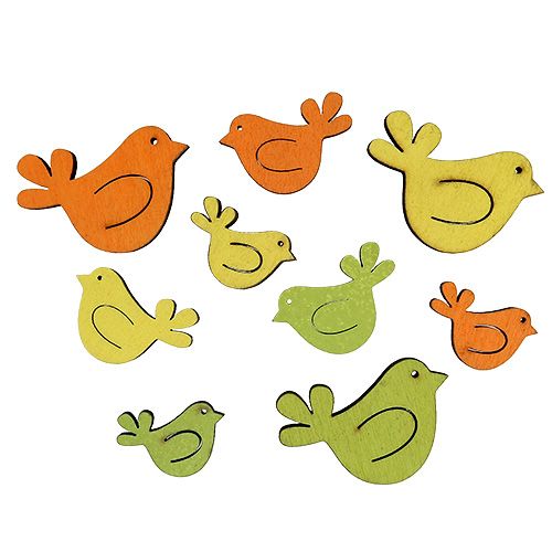 Floristik24 Mélange de figurine Oiseaux multicolore assort. 2,5-4cm 36P