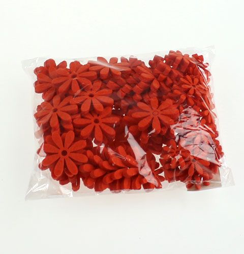Floristik24 Fleurs en feutre définies dans Orange 96pcs