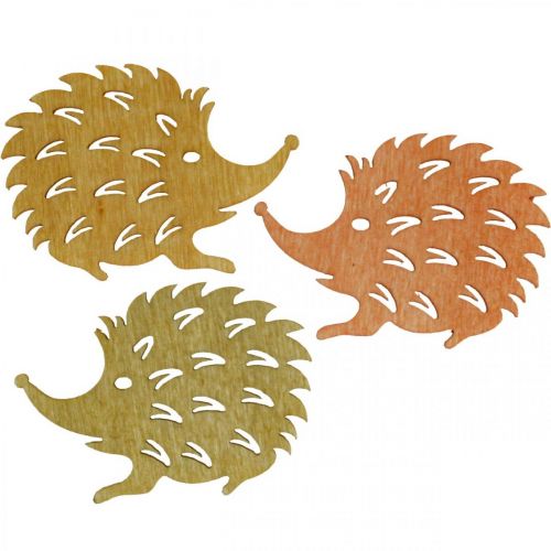 Article Décoration de table automne décoration dispersée hérisson bois L4cm H3cm 72 pcs
