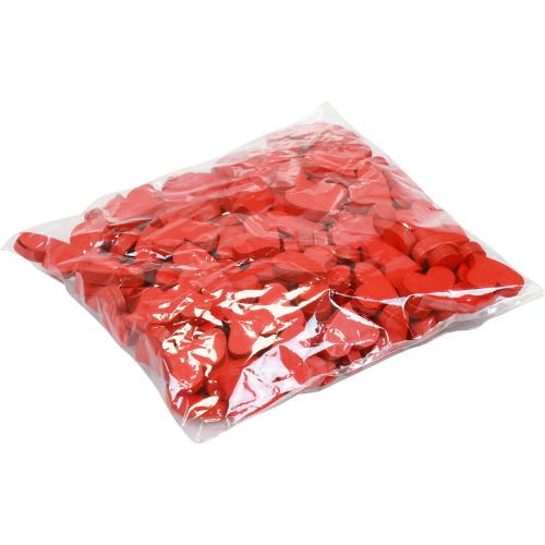 Article Décoration à disperser coeurs décoration coeurs en bois décoration de table rouge 2cm 180 pcs