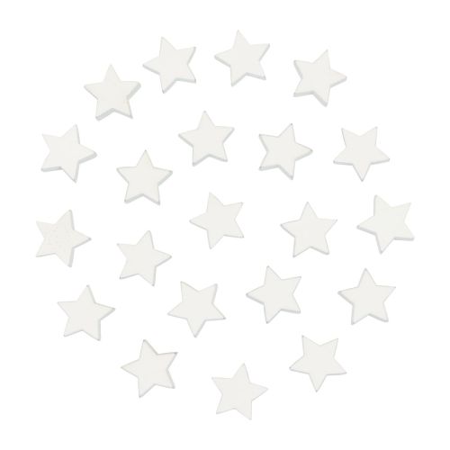 Floristik24 Décoration à disperser étoiles de Noël étoiles en bois blanc Ø1,5cm 300pcs