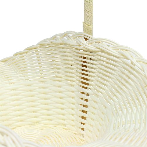 Article Panier à pétales pour mariage, en plastique blanc Ø 15 cm H. 32 cm