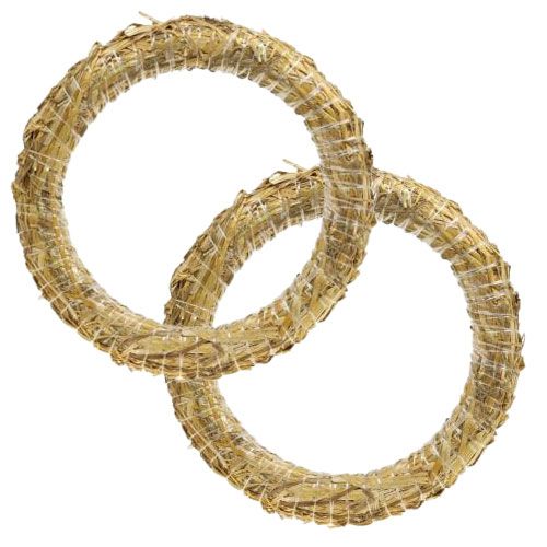 Article Couronne de paille couronne décorative romaine en paille 30/4cm 2pcs