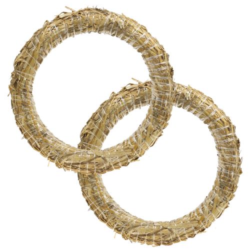 Couronne de paille Couronne romaine de paille vierge 30/6cm 2pcs