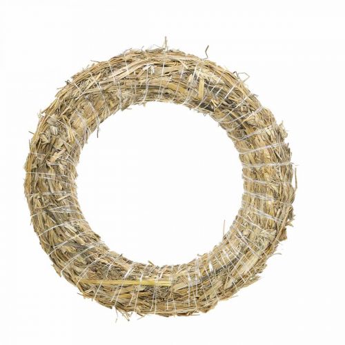 Floristik24 Couronne de paille 35/6cm 10pcs