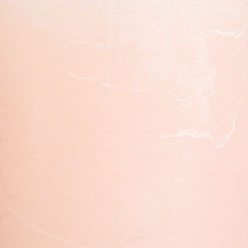 Article Stumpen bougies roses rose clair couleur unie 70×100mm 4 pcs