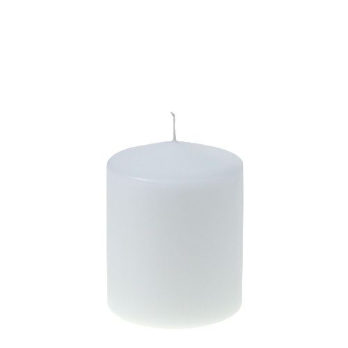 Floristik24 Bougie pilier 100/80 blanc 6 pcs