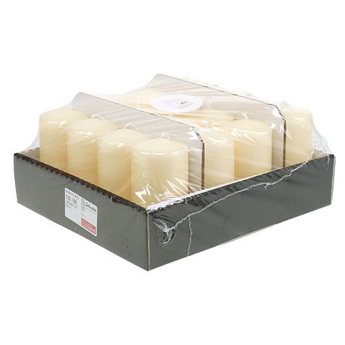 Article Bougie pilier 120/60 crème 16 pcs