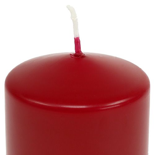 Article Bougies piliers rouges Bougies de l&#39;Avent vieux rouge 200/50mm 24pcs