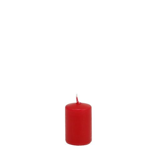 Article Bougies piliers bougies de l&#39;Avent rouges petites bougies 60/40mm 24pcs