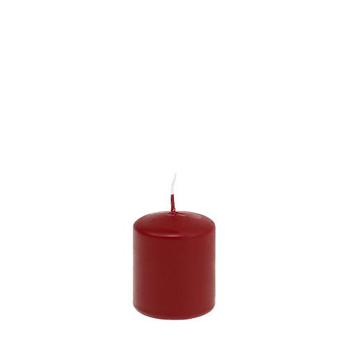 Article Bougie pilier 70/60 vieux rouge 16pcs