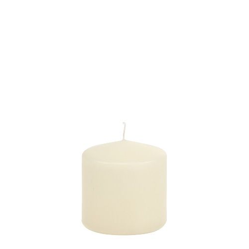 Floristik24 Bougie pilier 80/80 crème 6 pièces