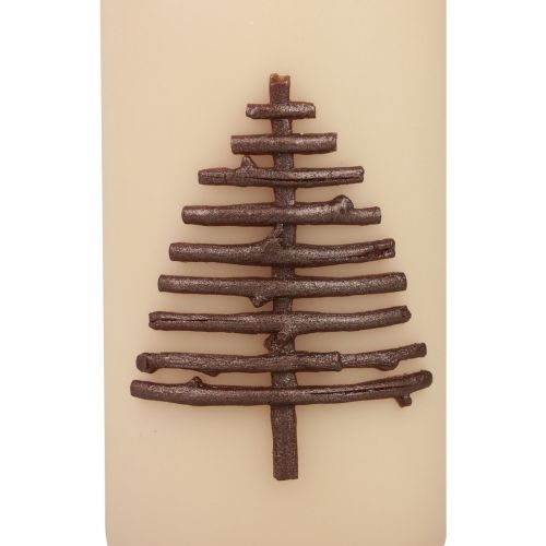 Article Bougie de Noël bougie de Noël beige 150/70mm 1 pièce