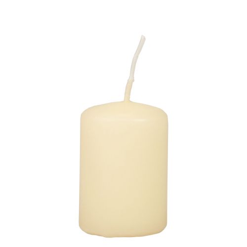 Bougies piliers Bougies de l&#39;Avent Bougies crème 60/40 mm 24 pièces