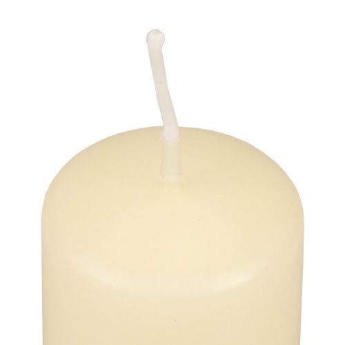 Article Bougies piliers Bougies de l&#39;Avent Bougies crème 60/40 mm 24 pièces