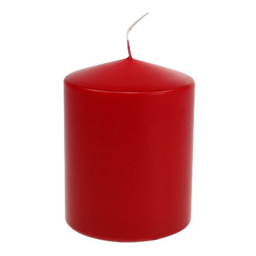 Floristik24 Bougies piliers 130/100 rouge 4 pcs