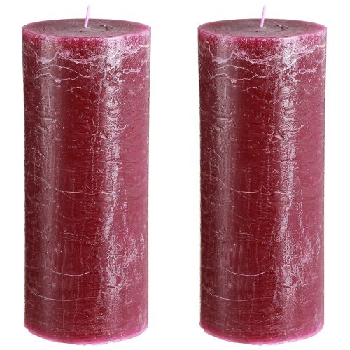 Article Bougies piliers colorées à travers des bougies Berry 85×200mm 2 pcs