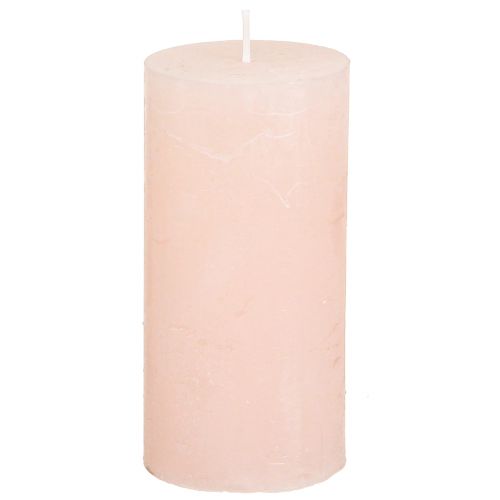 Article Bougies piliers bougies uni rose clair rose 50×100mm 4 pcs