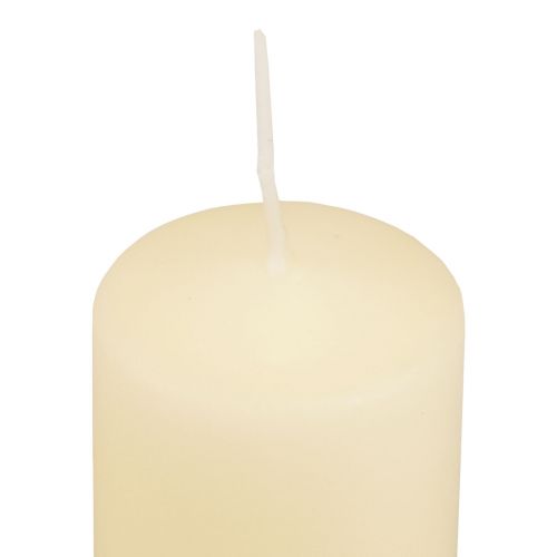 Article Bougies pilier crème Bougies de l&#39;Avent petites 70/50mm 24 pcs