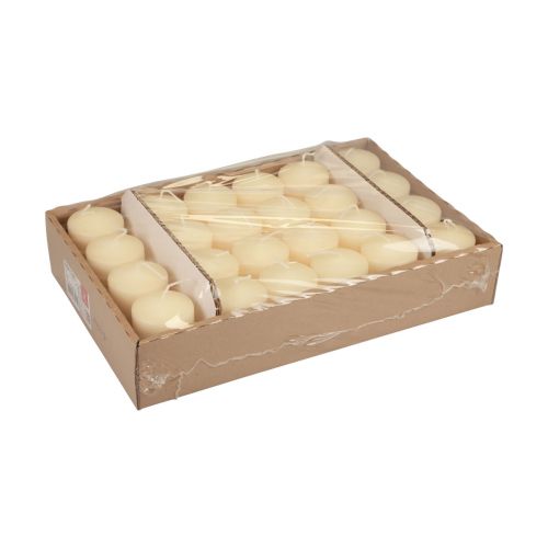 Article Bougies pilier crème Bougies de l&#39;Avent petites 70/50mm 24 pcs