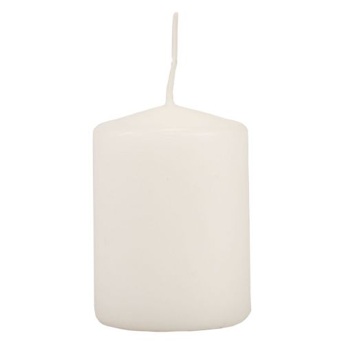 Floristik24 Bougies piliers bougies de l&#39;Avent blanches petites bougies 70/50mm 24 pcs