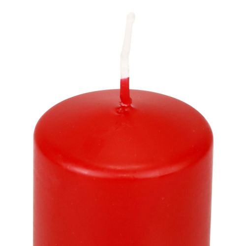 Article Bougies piliers rouges Bougies de l'Avent bougies rouges 70/50mm 24 pcs