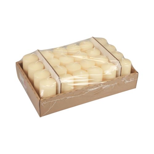 Floristik24 Bougies piliers crème Bougies de l&#39;Avent bougies 120/50mm 24 pcs