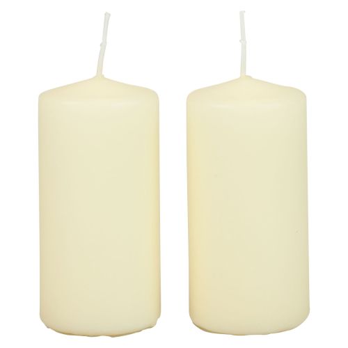 Bougies piliers H100 Ø50cm Bougies crème 12pcs