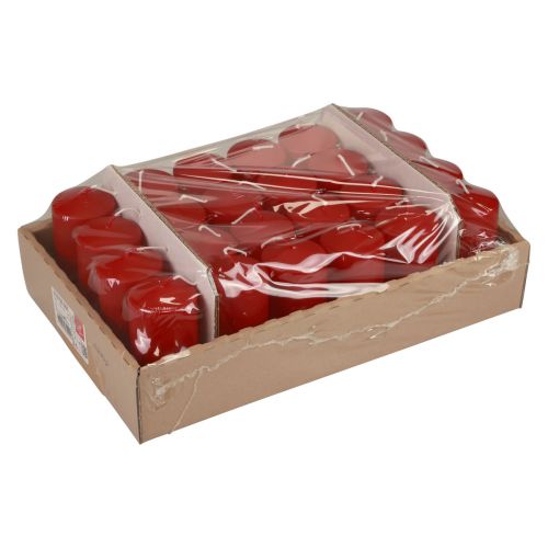 Article Bougies piliers rouges Bougies de l&#39;Avent vieux rouge 100/50mm 24 pcs