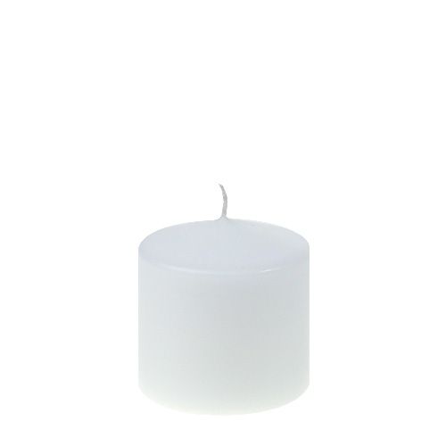 Floristik24 Bougie pilier 80/80 blanche 6 pcs
