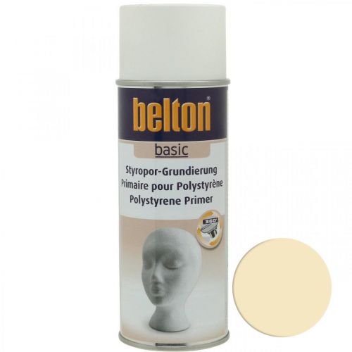 Article Belton basic styrofoam primer spécial spray beige 400ml