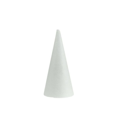 Cônes en polystyrène blanc 14cm x 7cm 10 pcs