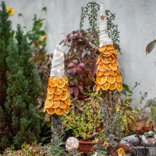 Cônes en polystyrène blancs 26 cm x 12 cm – Lot de 5 | Floristik24.fr