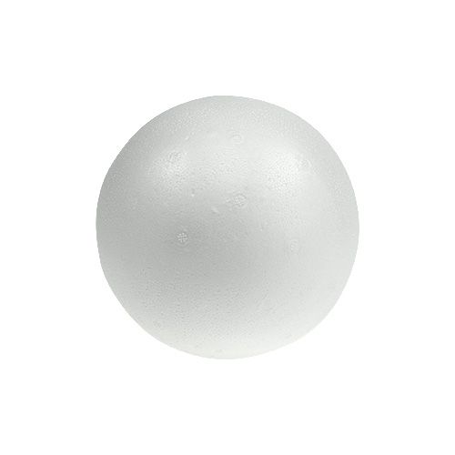 Boule en polystyrène Ø10cm blanche 5 pcs