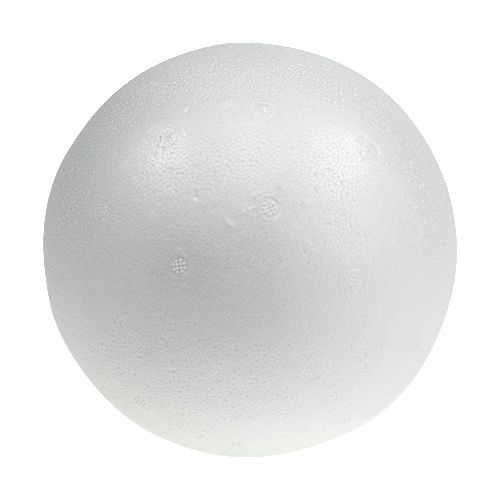 Floristik24 Boule en polystyrène Ø30cm blanche
