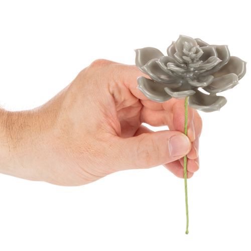Kalanchoé artificielle en cire avec tige en fil de fer 8 cm, lot de 8 | Floristik24.fr