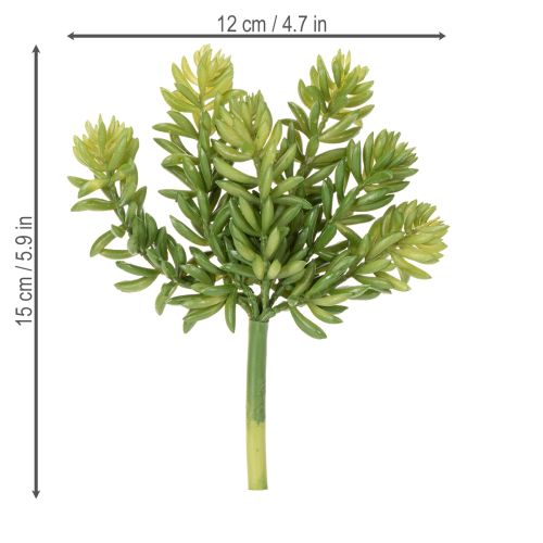 Article Fleurs succulentes artificielles pour une décoration facile d'entretien des espaces de vie et de bureau, 15 cm, lot de 5